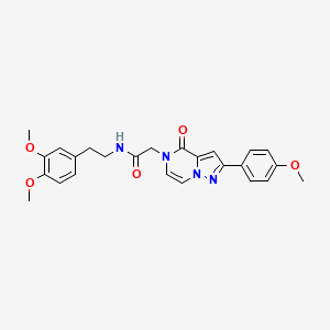 molecular formula C25H26N4O5 B14973037 N-[2-(3,4-dimethoxyphenyl)ethyl]-2-[2-(4-methoxyphenyl)-4-oxopyrazolo[1,5-a]pyrazin-5(4H)-yl]acetamide 