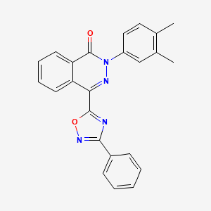 2-(3,4-dimethylphenyl)-4-(3-phenyl-1,2,4-oxadiazol-5-yl)phthalazin-1(2H)-one