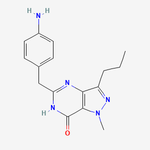 5-[(4-Aminophenyl)methyl]-1,4-dihydro-1-methyl-3-propyl-7H-pyrazolo[3,4-d] pyrimidin-7-one