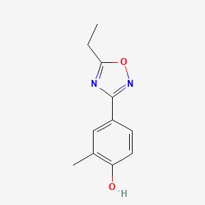 4-(5-Ethyl-1,2,4-oxadiazol-3-yl)-2-methylphenol
