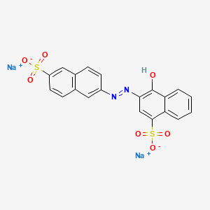 Disodium 4-hydroxy-3-((6-sulphonato-2-naphthyl)azo)naphthalenesulphonate