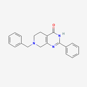 molecular formula C20H19N3O B1497319 5,6,7,8-Tetrahydro-2-phenyl-7-benzylpyrido[3,4-d]pyrimidin-4(3h)-one 