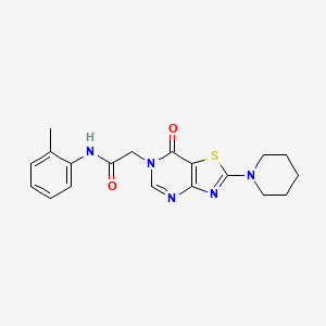 N-(2-methylphenyl)-2-[7-oxo-2-(piperidin-1-yl)[1,3]thiazolo[4,5-d]pyrimidin-6(7H)-yl]acetamide