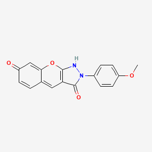 7-hydroxy-2-(4-methoxyphenyl)chromeno[2,3-c]pyrazol-3(2H)-one