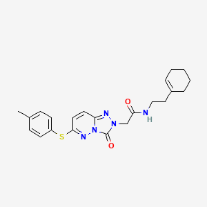 N-(2-(cyclohex-1-en-1-yl)ethyl)-2-(3-oxo-6-(p-tolylthio)-[1,2,4]triazolo[4,3-b]pyridazin-2(3H)-yl)acetamide