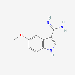 molecular formula C10H11N3O B1497324 5-Methoxy-1H-indole-3-carboxamidine CAS No. 889944-21-2