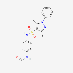 N-(4-{[(3,5-dimethyl-1-phenyl-1H-pyrazol-4-yl)sulfonyl]amino}phenyl)acetamide