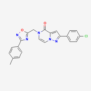 2-(4-chlorophenyl)-5-{[3-(4-methylphenyl)-1,2,4-oxadiazol-5-yl]methyl}pyrazolo[1,5-a]pyrazin-4(5H)-one