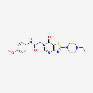 2-(2-(4-ethylpiperazin-1-yl)-7-oxothiazolo[4,5-d]pyrimidin-6(7H)-yl)-N-(4-methoxyphenyl)acetamide