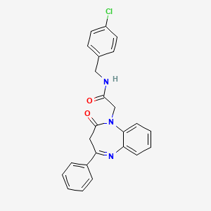 N-(4-chlorobenzyl)-2-(2-oxo-4-phenyl-2,3-dihydro-1H-1,5-benzodiazepin-1-yl)acetamide