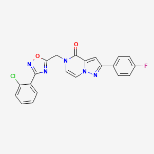 5-{[3-(2-chlorophenyl)-1,2,4-oxadiazol-5-yl]methyl}-2-(4-fluorophenyl)pyrazolo[1,5-a]pyrazin-4(5H)-one