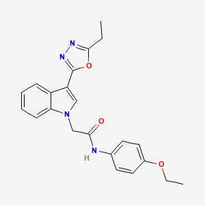 N-(4-ethoxyphenyl)-2-[3-(5-ethyl-1,3,4-oxadiazol-2-yl)-1H-indol-1-yl]acetamide