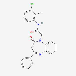 N-(3-chloro-2-methylphenyl)-2-(2-oxo-4-phenyl-2,3-dihydro-1H-1,5-benzodiazepin-1-yl)acetamide