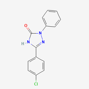 5-(4-Chlorophenyl)-1,2-dihydro-2-phenyl-3H-1,2,4-triazol-3-one