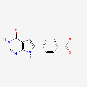 Methyl 4-(4-oxo-4,7-dihydro-3H-pyrrolo[2,3-d]pyrimidin-6-yl)benzoate