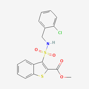 Methyl 3-[(2-chlorobenzyl)sulfamoyl]-1-benzothiophene-2-carboxylate