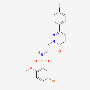 5-bromo-N-(2-(3-(4-fluorophenyl)-6-oxopyridazin-1(6H)-yl)ethyl)-2-methoxybenzenesulfonamide