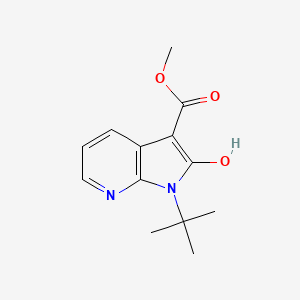 molecular formula C13H16N2O3 B1497358 methyl 1-tert-butyl-2-hydroxy-1H-pyrrolo[2,3-b]pyridine-3-carboxylate 