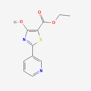 5-Thiazolecarboxylic acid, 4-hydroxy-2-(3-pyridinyl)-, ethyl ester