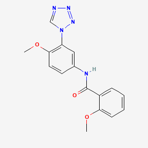 molecular formula C16H15N5O3 B14973645 2-methoxy-N-[4-methoxy-3-(1H-tetrazol-1-yl)phenyl]benzamide 