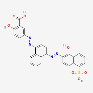 molecular formula C27H18N4O7S B1497375 Solochrome black F CAS No. 8027-29-0