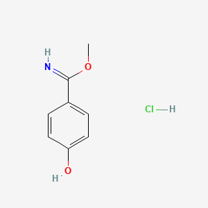 molecular formula C8H10ClNO2 B1497386 Methyl 4-hydroxybenzimidate hydrochloride CAS No. 57943-60-9