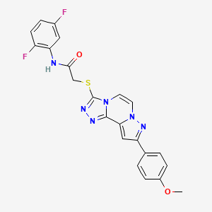 N-(2,5-difluorophenyl)-2-((9-(4-methoxyphenyl)pyrazolo[1,5-a][1,2,4]triazolo[3,4-c]pyrazin-3-yl)thio)acetamide