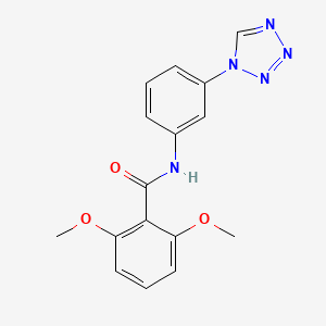 2,6-dimethoxy-N-[3-(1H-tetrazol-1-yl)phenyl]benzamide