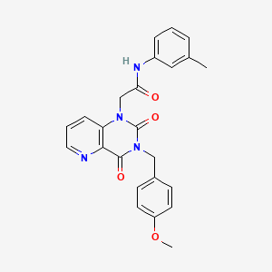 2-(3-(4-methoxybenzyl)-2,4-dioxo-3,4-dihydropyrido[3,2-d]pyrimidin-1(2H)-yl)-N-(m-tolyl)acetamide