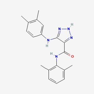 N-(2,6-dimethylphenyl)-5-[(3,4-dimethylphenyl)amino]-1H-1,2,3-triazole-4-carboxamide