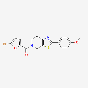 molecular formula C18H15BrN2O3S B14974075 (5-bromofuran-2-yl)[2-(4-methoxyphenyl)-6,7-dihydro[1,3]thiazolo[5,4-c]pyridin-5(4H)-yl]methanone CAS No. 879581-58-5