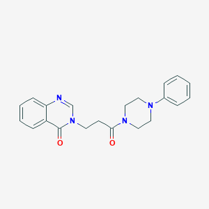 molecular formula C21H22N4O2 B14974129 3-[3-oxo-3-(4-phenylpiperazin-1-yl)propyl]quinazolin-4(3H)-one 