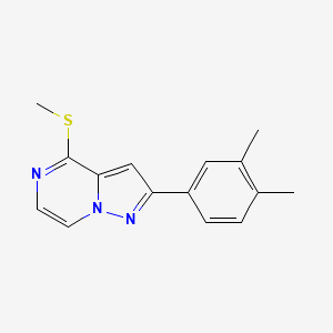 2-(3,4-Dimethylphenyl)-4-(methylsulfanyl)pyrazolo[1,5-a]pyrazine