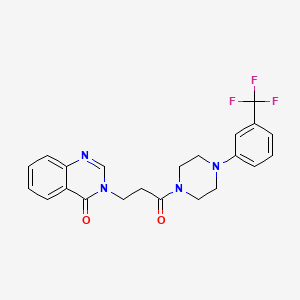 3-(3-oxo-3-{4-[3-(trifluoromethyl)phenyl]piperazin-1-yl}propyl)quinazolin-4(3H)-one