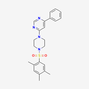 4-Phenyl-6-[4-(2,4,5-trimethylbenzenesulfonyl)piperazin-1-YL]pyrimidine