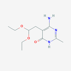 6-amino-5-(2,2-diethoxy-ethyl)-2-methyl-3H-pyrimidin-4-one