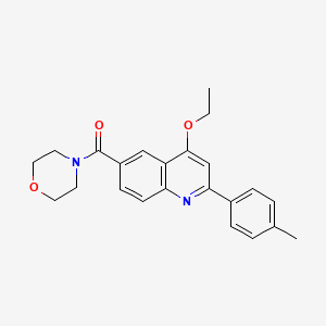 (4-Ethoxy-2-(p-tolyl)quinolin-6-yl)(morpholino)methanone