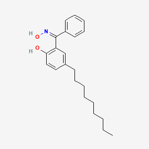 molecular formula C22H29NO2 B1497431 甲酮，(2-羟基-5-壬基苯基)苯基-，肟 CAS No. 37339-32-5