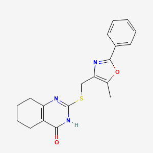 2-{[(5-Methyl-2-phenyl-1,3-oxazol-4-yl)methyl]sulfanyl}-3,4,5,6,7,8-hexahydroquinazolin-4-one