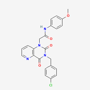 2-(3-(4-chlorobenzyl)-2,4-dioxo-3,4-dihydropyrido[3,2-d]pyrimidin-1(2H)-yl)-N-(4-methoxyphenyl)acetamide