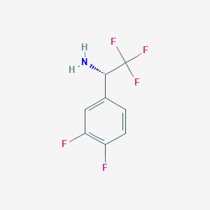 molecular formula C8H6F5N B1497447 (1S)-1-(3,4-Difluorophenyl)-2,2,2-trifluoroethylamine 