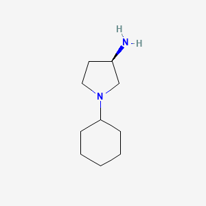 molecular formula C10H20N2 B1497459 (R)-1-Cyclohexylpyrrolidin-3-amine 