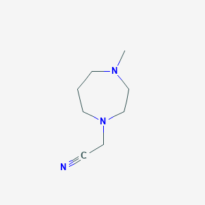 molecular formula C8H15N3 B1497464 1-Methyl-4-(cyanomethyl)-1,4-diazepane CAS No. 90206-21-6