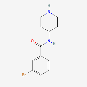 molecular formula C12H15BrN2O B1497472 3-Bromo-N-(piperidin-4-yl)benzamide 