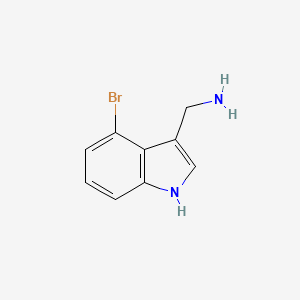 molecular formula C9H9BrN2 B1497479 (4-bromo-1H-indol-3-yl)methanamine CAS No. 887581-26-2