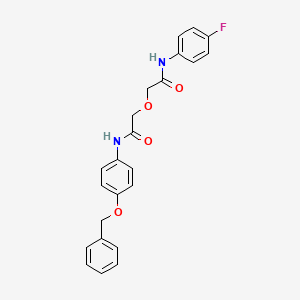 2-(2-{[4-(benzyloxy)phenyl]amino}-2-oxoethoxy)-N-(4-fluorophenyl)acetamide