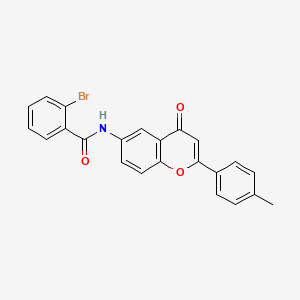 2-bromo-N-[2-(4-methylphenyl)-4-oxo-4H-chromen-6-yl]benzamide