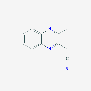 molecular formula C11H9N3 B1497485 (3-Methylquinoxalin-2-yl)acetonitrile CAS No. 91093-26-4
