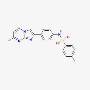 4-ethyl-N-(4-(7-methylimidazo[1,2-a]pyrimidin-2-yl)phenyl)benzenesulfonamide