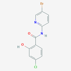 molecular formula C12H8BrClN2O2 B1497486 N-(5-Bromopyridin-2-yl)-4-chloro-2-hydroxybenzamide CAS No. 783371-09-5